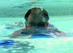 Janine swimming through Diabetes