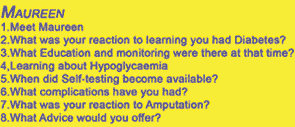 Diabetes information and management video